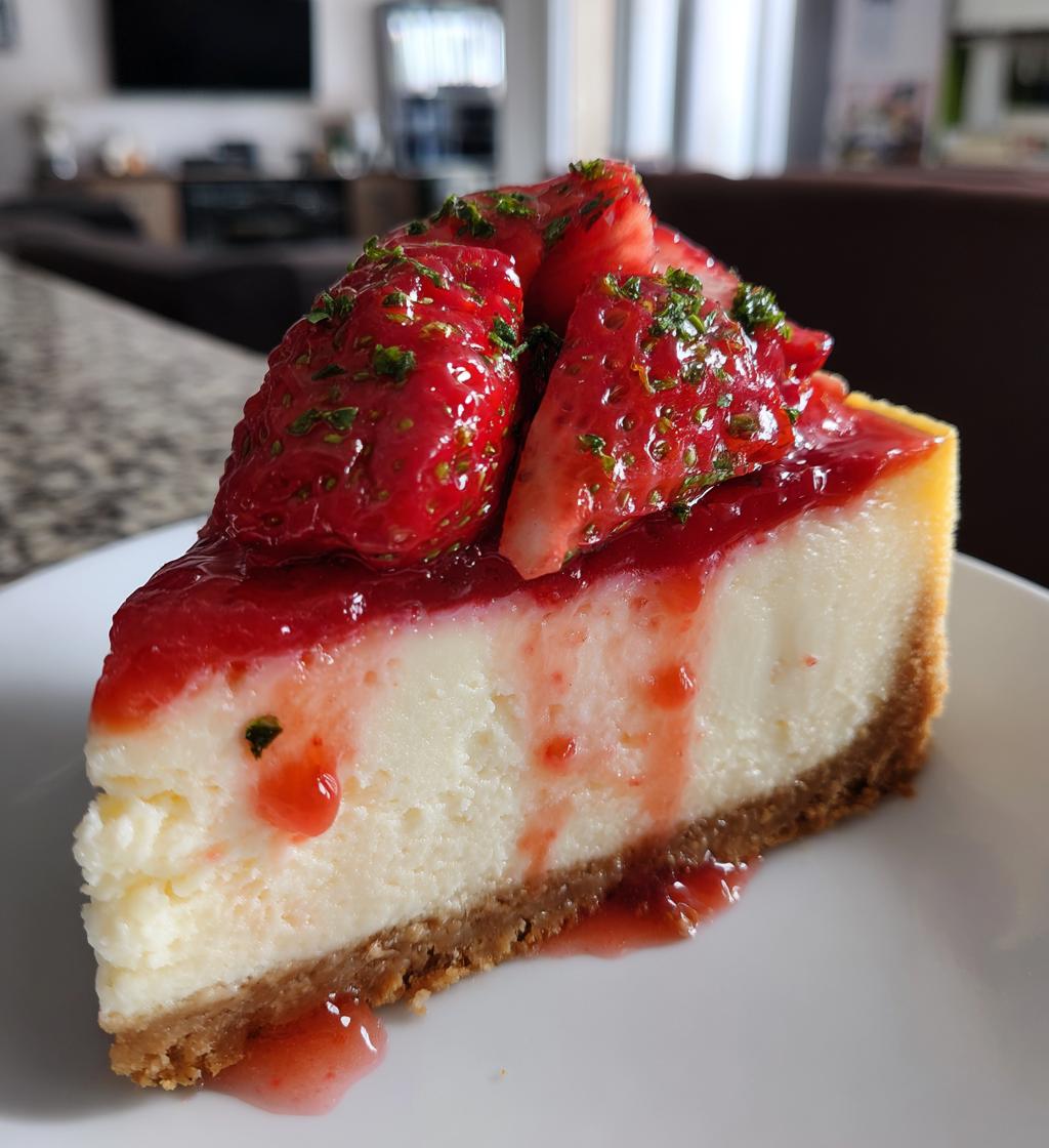 strawberry cheesecake recipe - detail 1