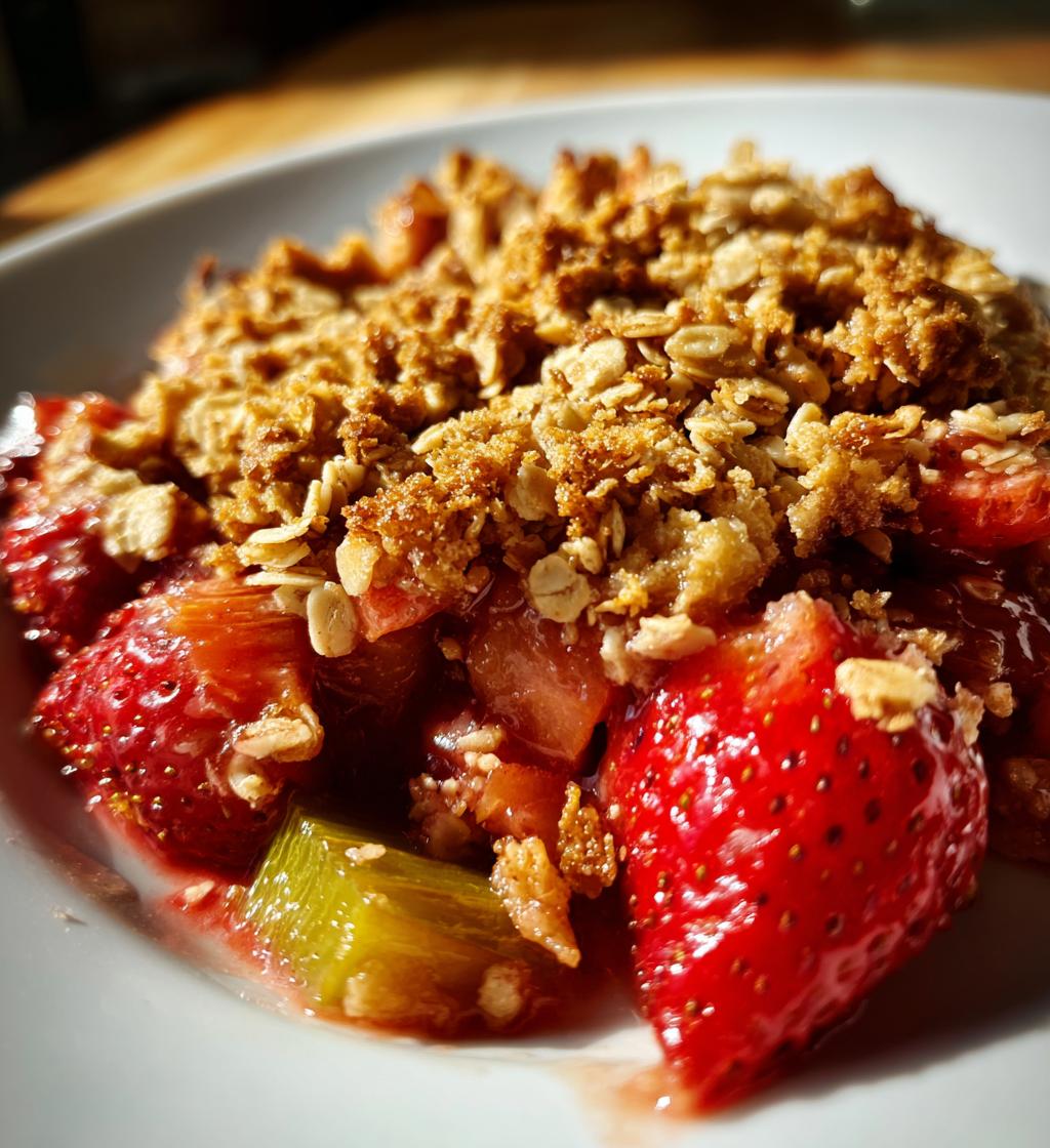strawberry rhubarb crisp