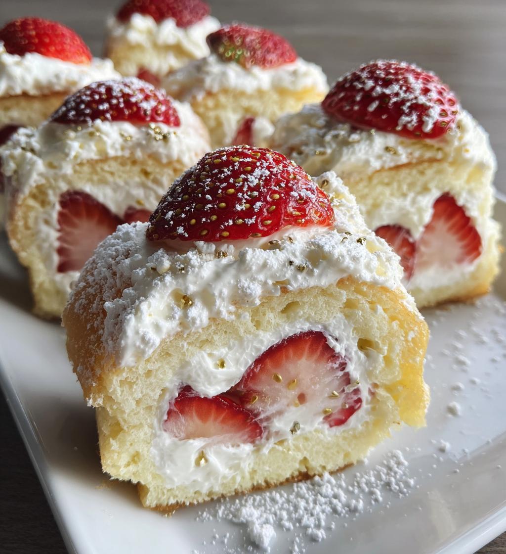 strawberry shortcake sushi - detail 1