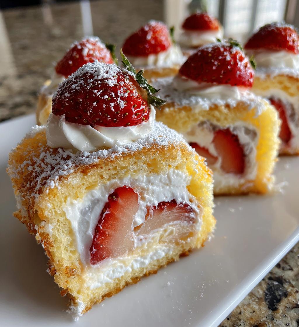strawberry shortcake sushi