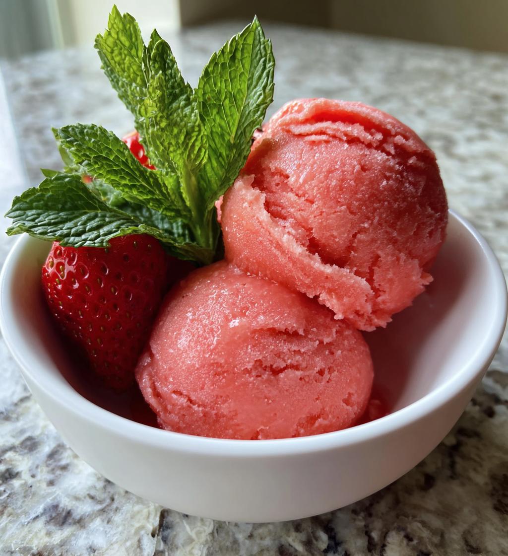 strawberry sorbet recipe