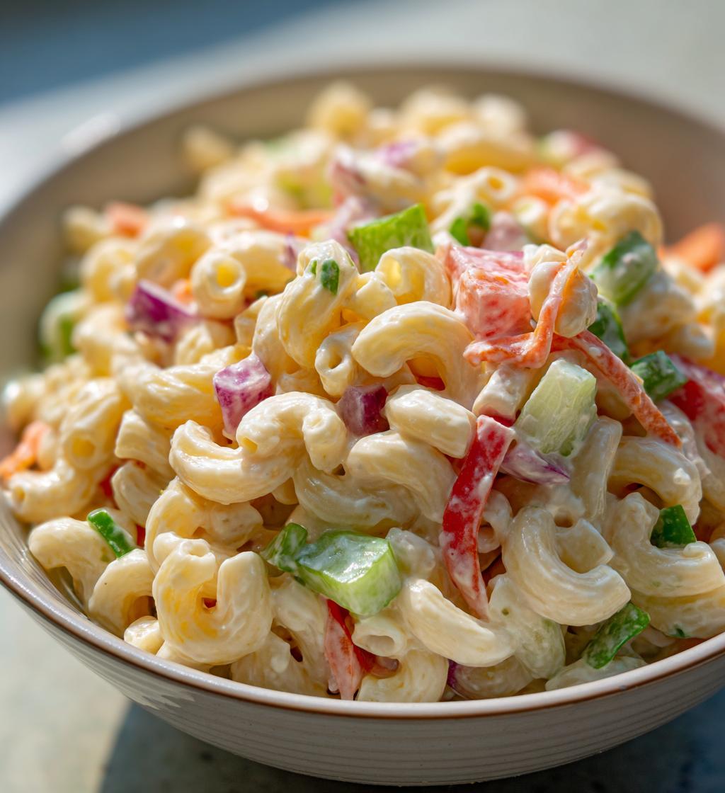 sweet amish macaroni salad