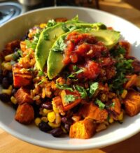 sweet potato burrito bowl