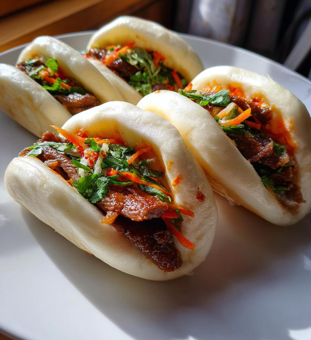 tender beef bao buns - detail 1