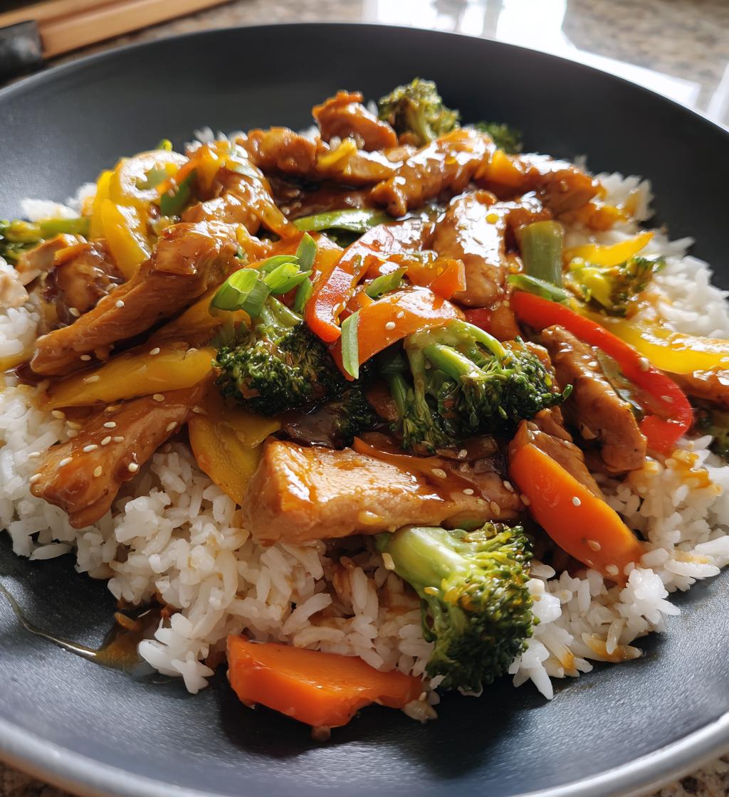 teriyaki chicken stir fry - detail 1