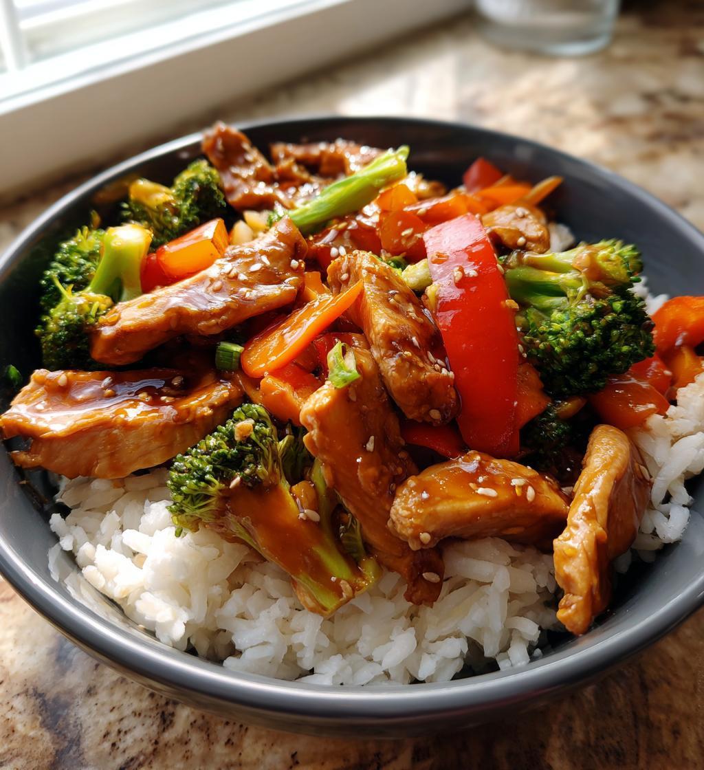 teriyaki chicken stir fry