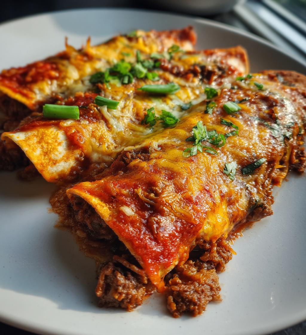 tex mex beef enchiladas - detail 1