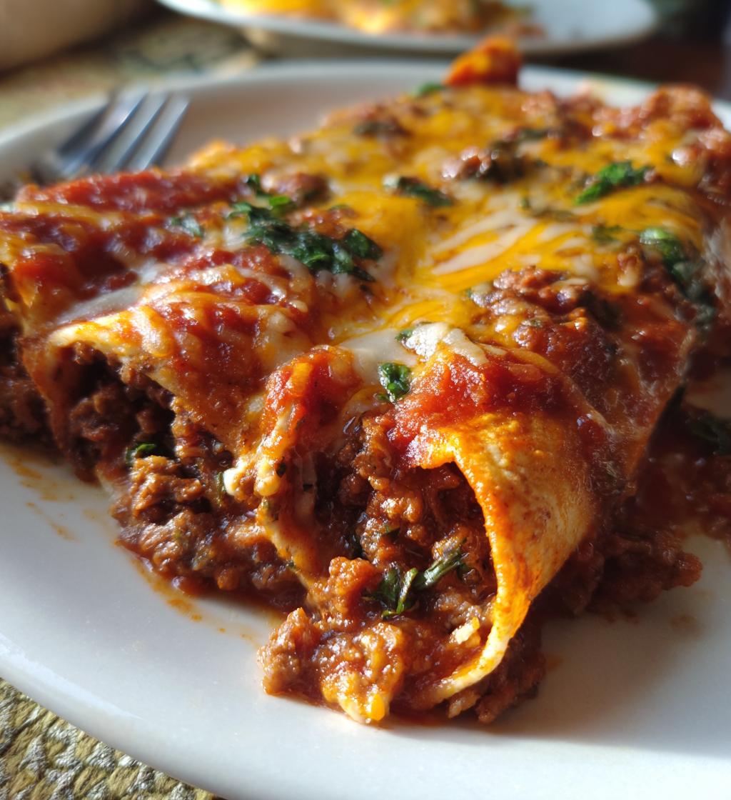 tex mex beef enchiladas