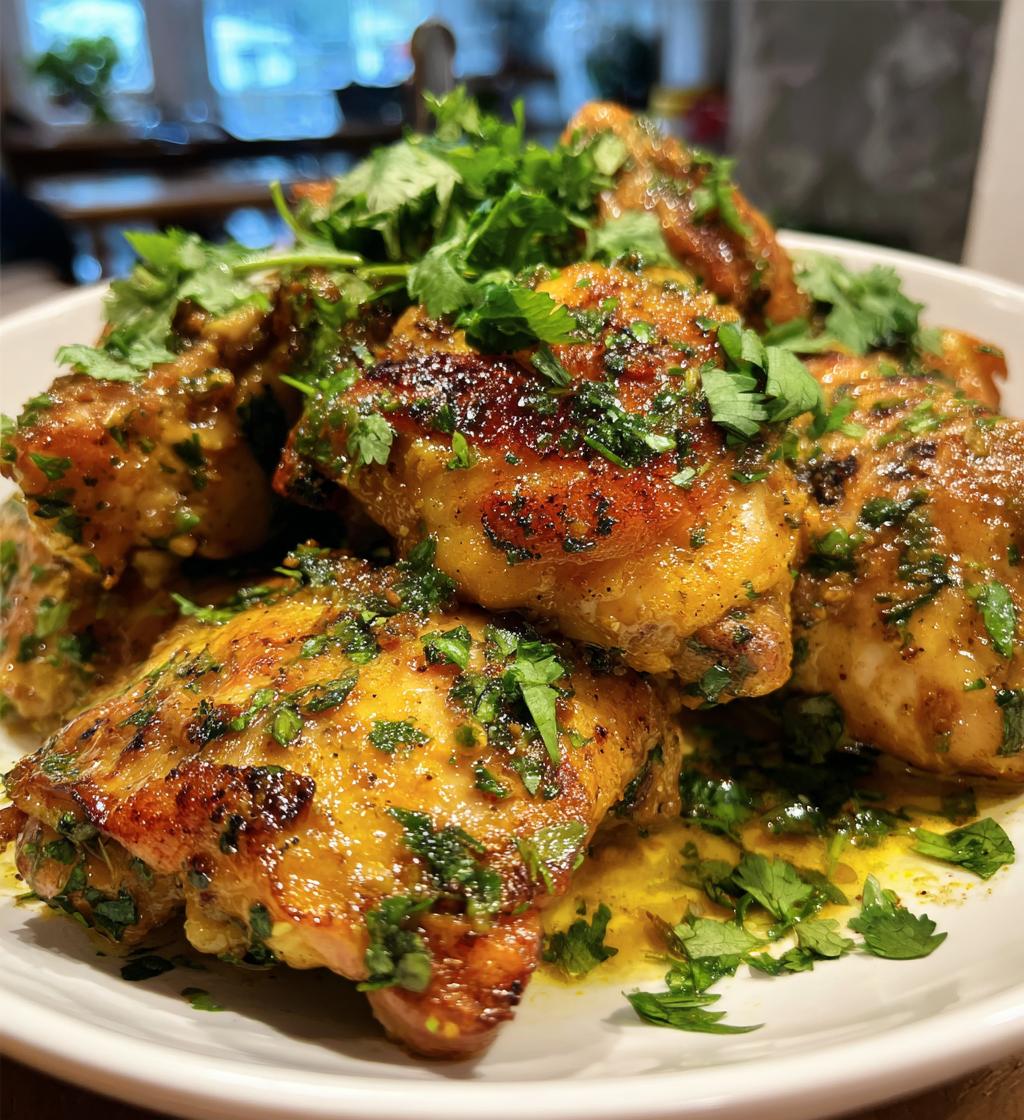 thai lemongrass chicken - detail 1