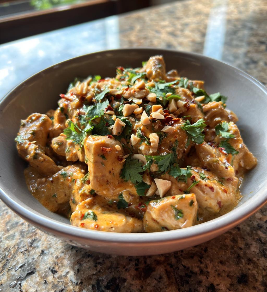 thai peanut chicken