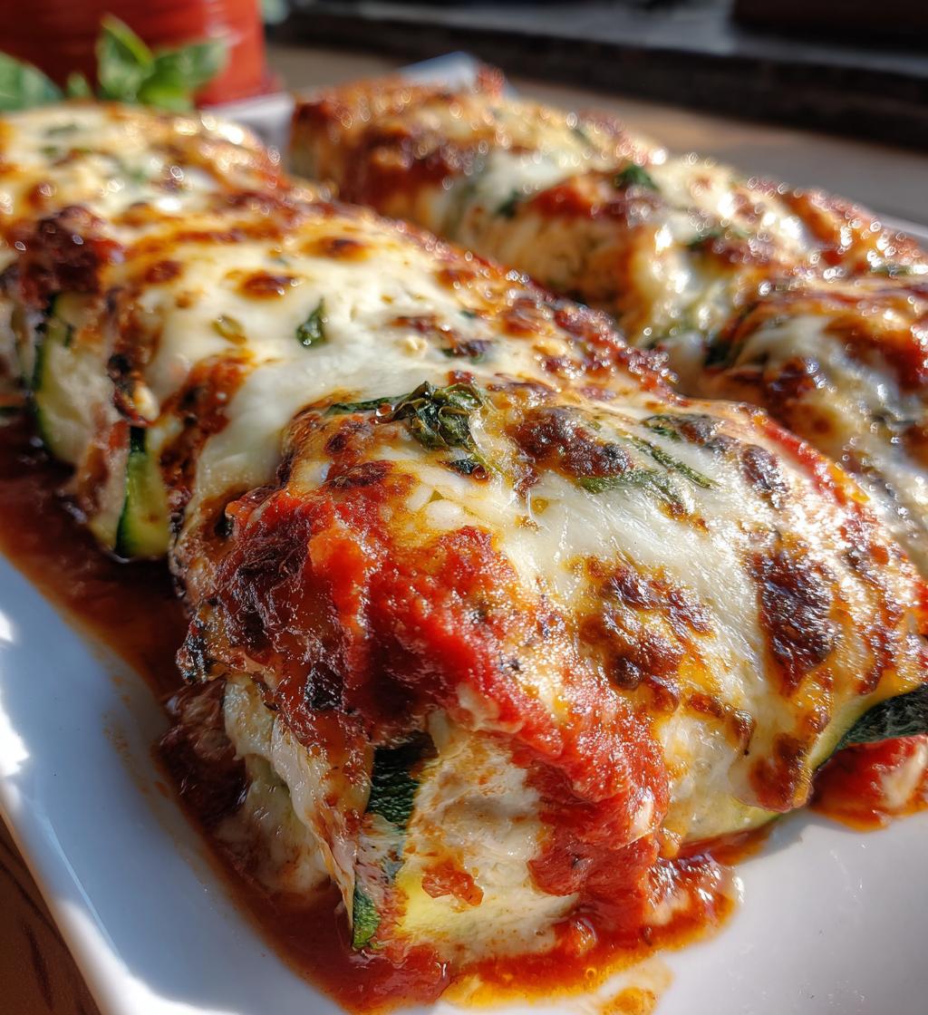 three cheese zucchini rollatini