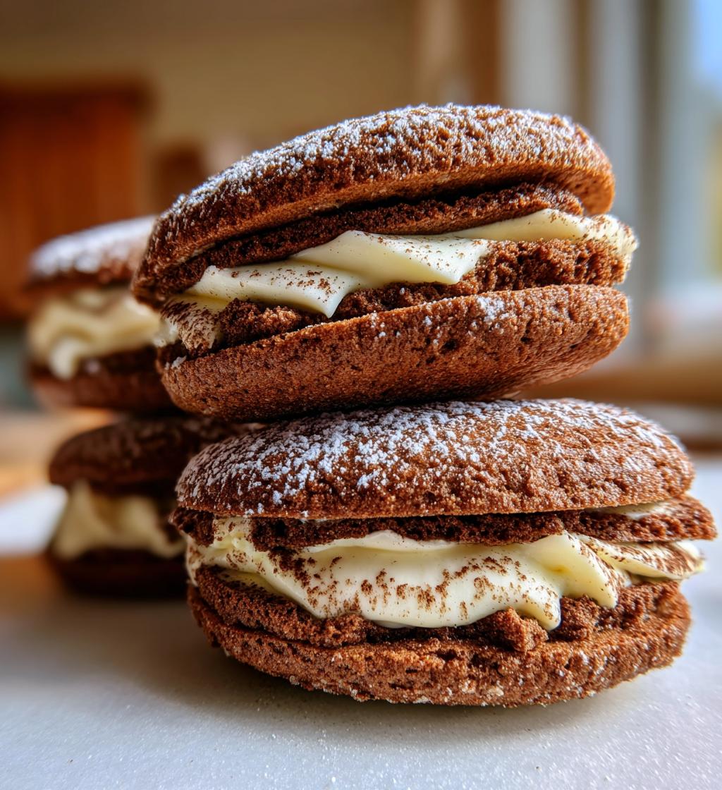 tiramisu sandwich cookies - detail 1