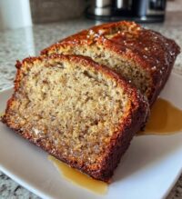 toffee banana rum bread