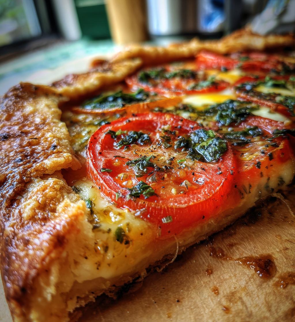 tomato basil galette - detail 1