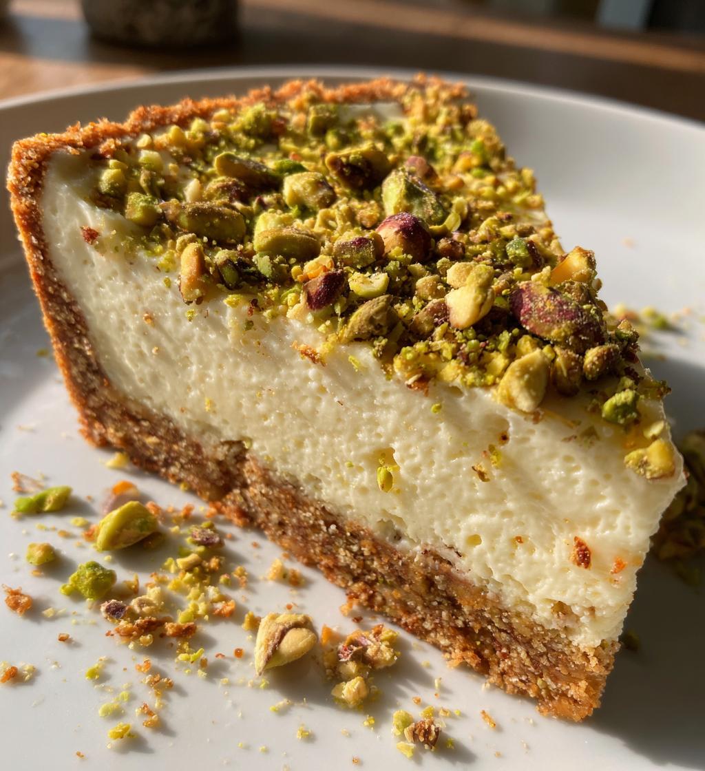 vegan white chocolate pistachio tart