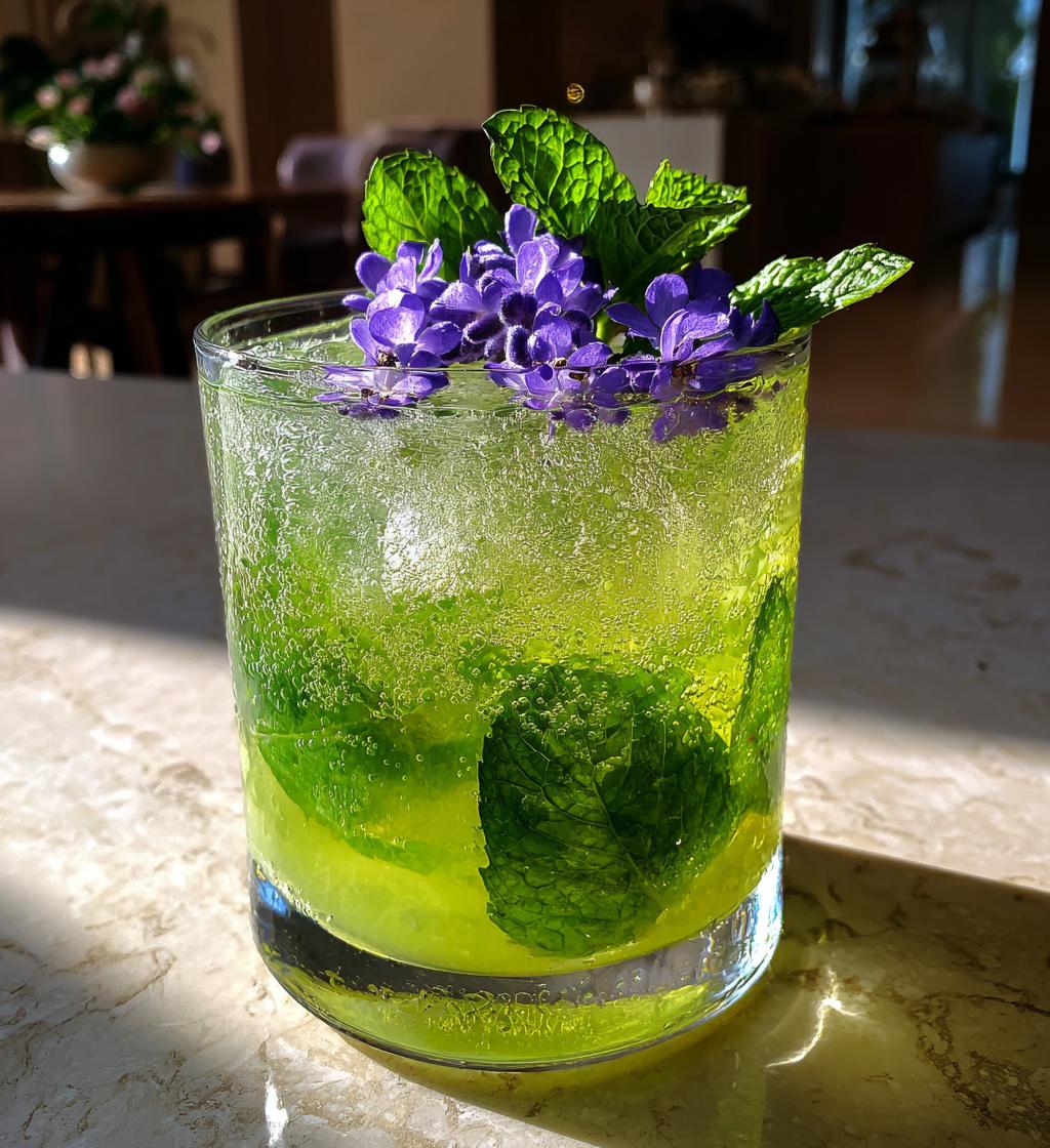 virgin lavender mojito