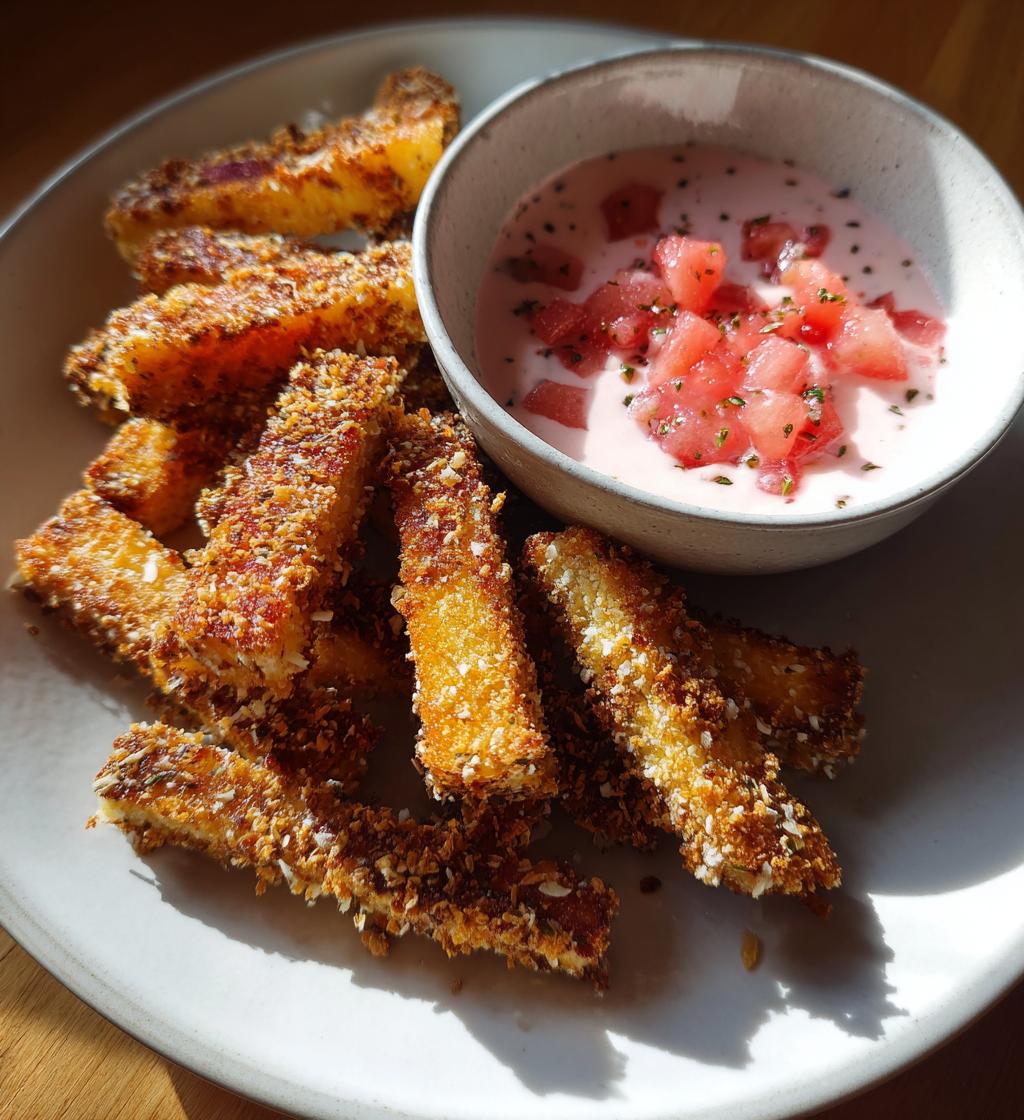 watermelon fries strawberry yogurt dip
