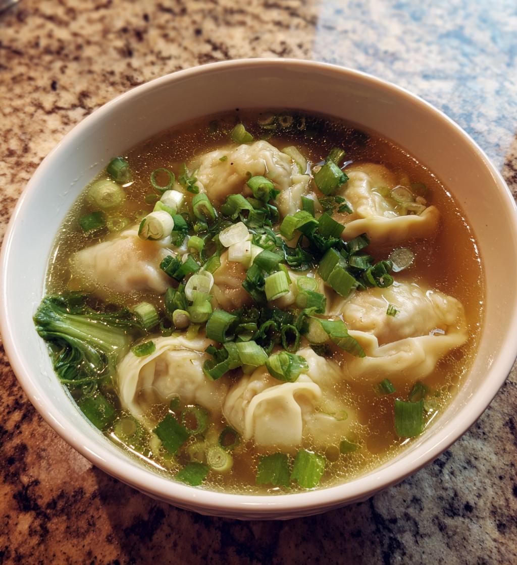 weeknight wonton soup - detail 1
