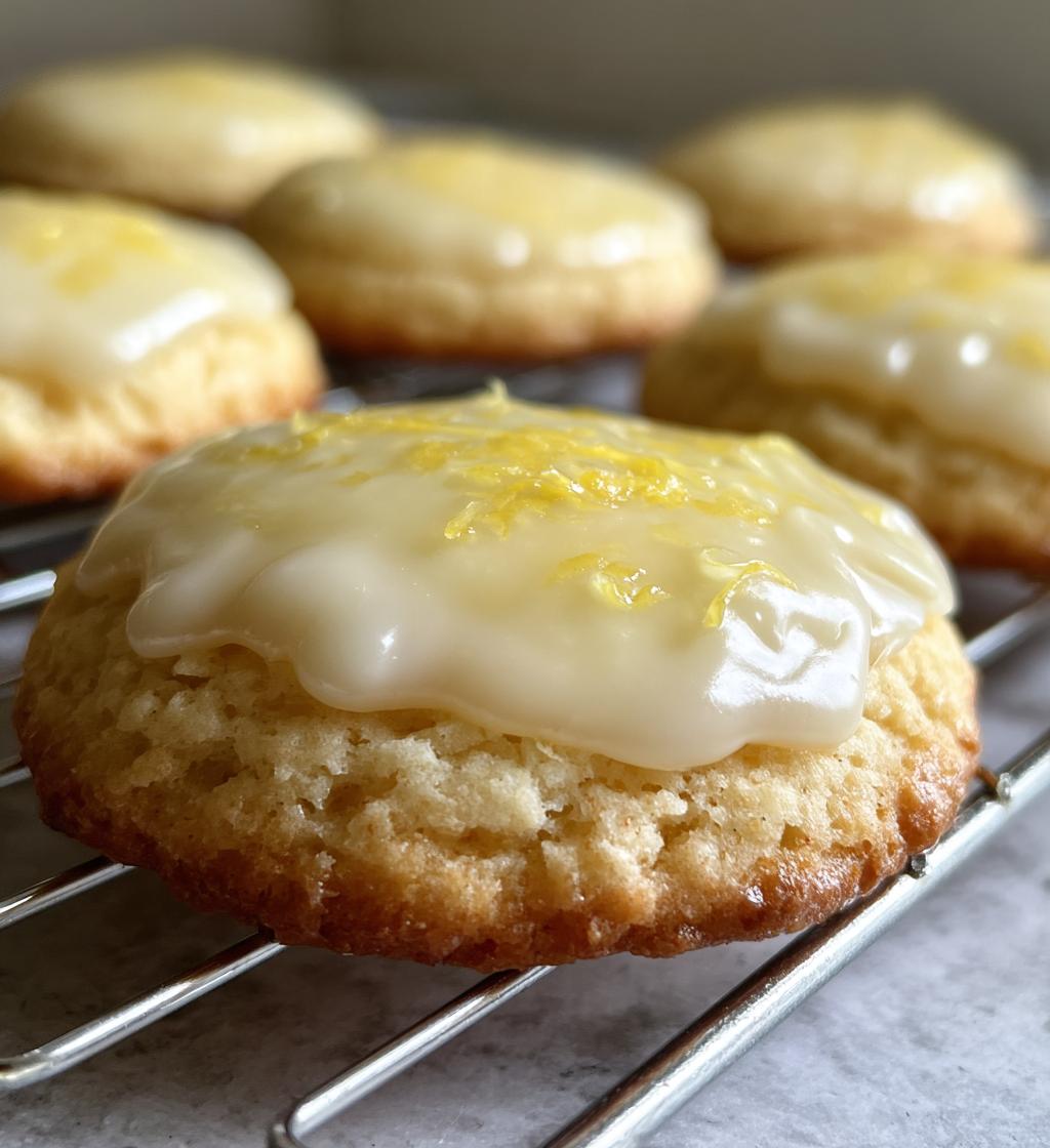 zesty lemon frosted cookies - detail 1