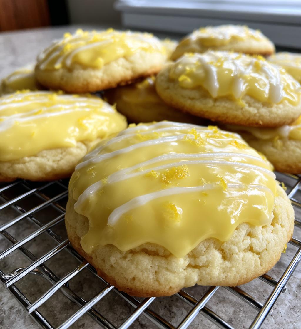zesty lemon frosted cookies