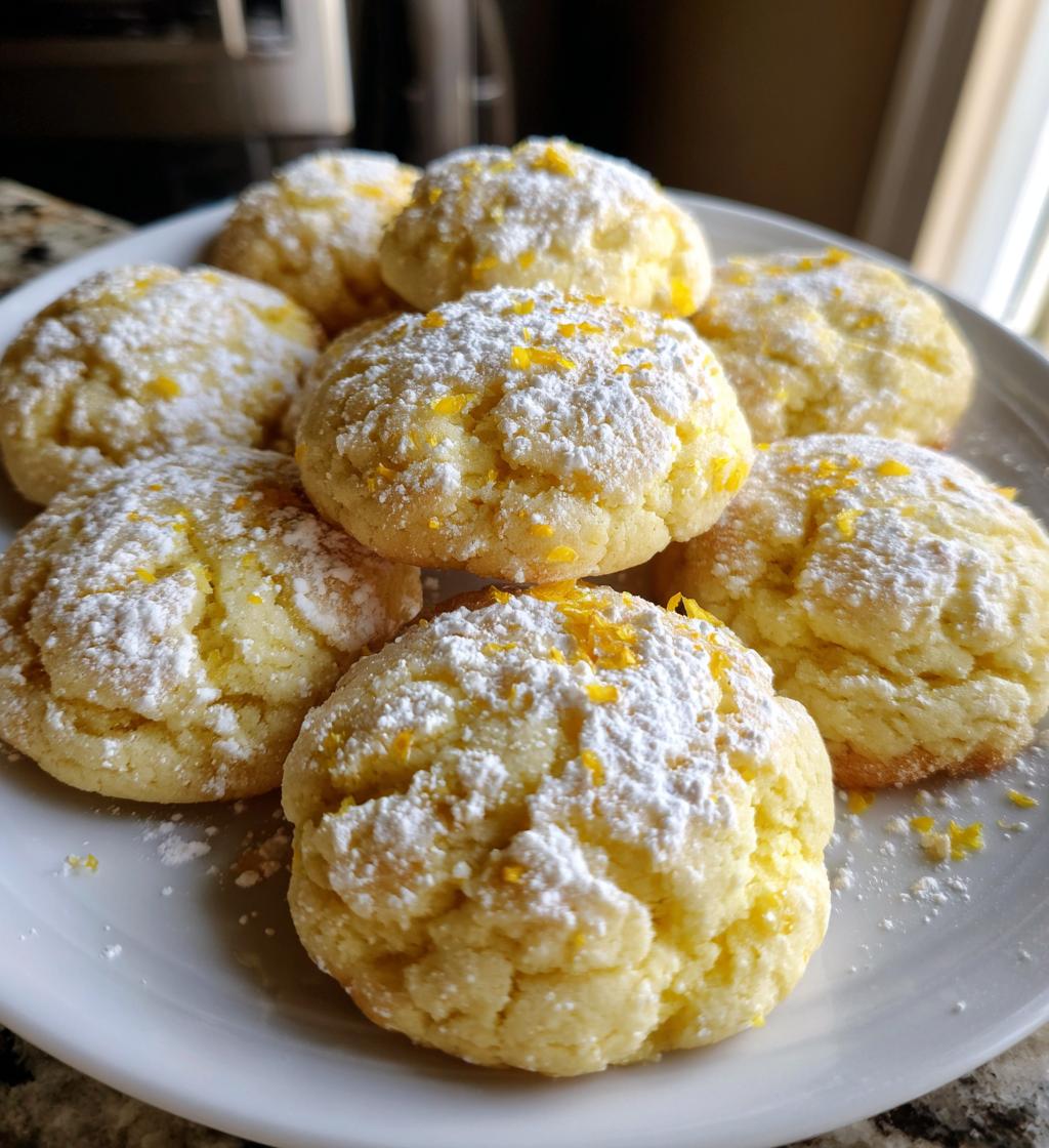 zesty lemon meltaway cookies - detail 1