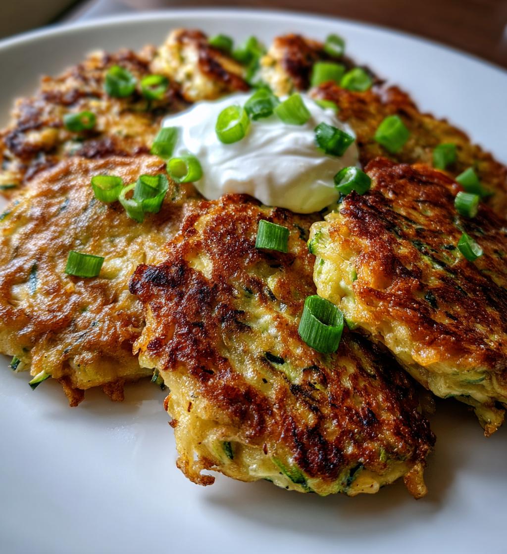 zucchini fritters - detail 1