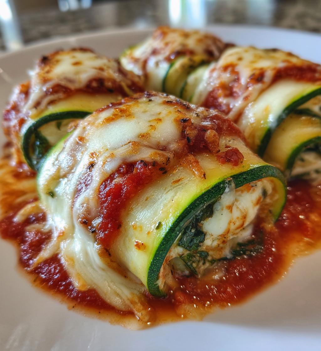 zucchini lasagna roll ups - detail 1