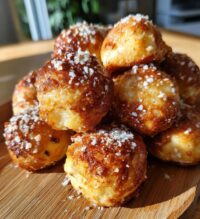 10 minute fluffy air fryer pretzel bites