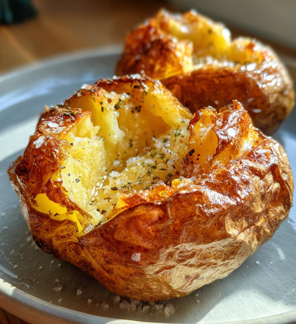 air fryer baked potato - detail 1