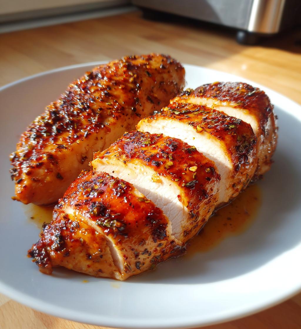 air fryer chicken breast - detail 1