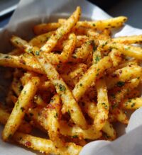 air fryer garlic parmesan fries