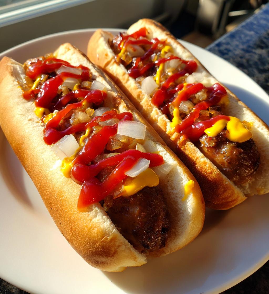 air fryer hot dogs - detail 1