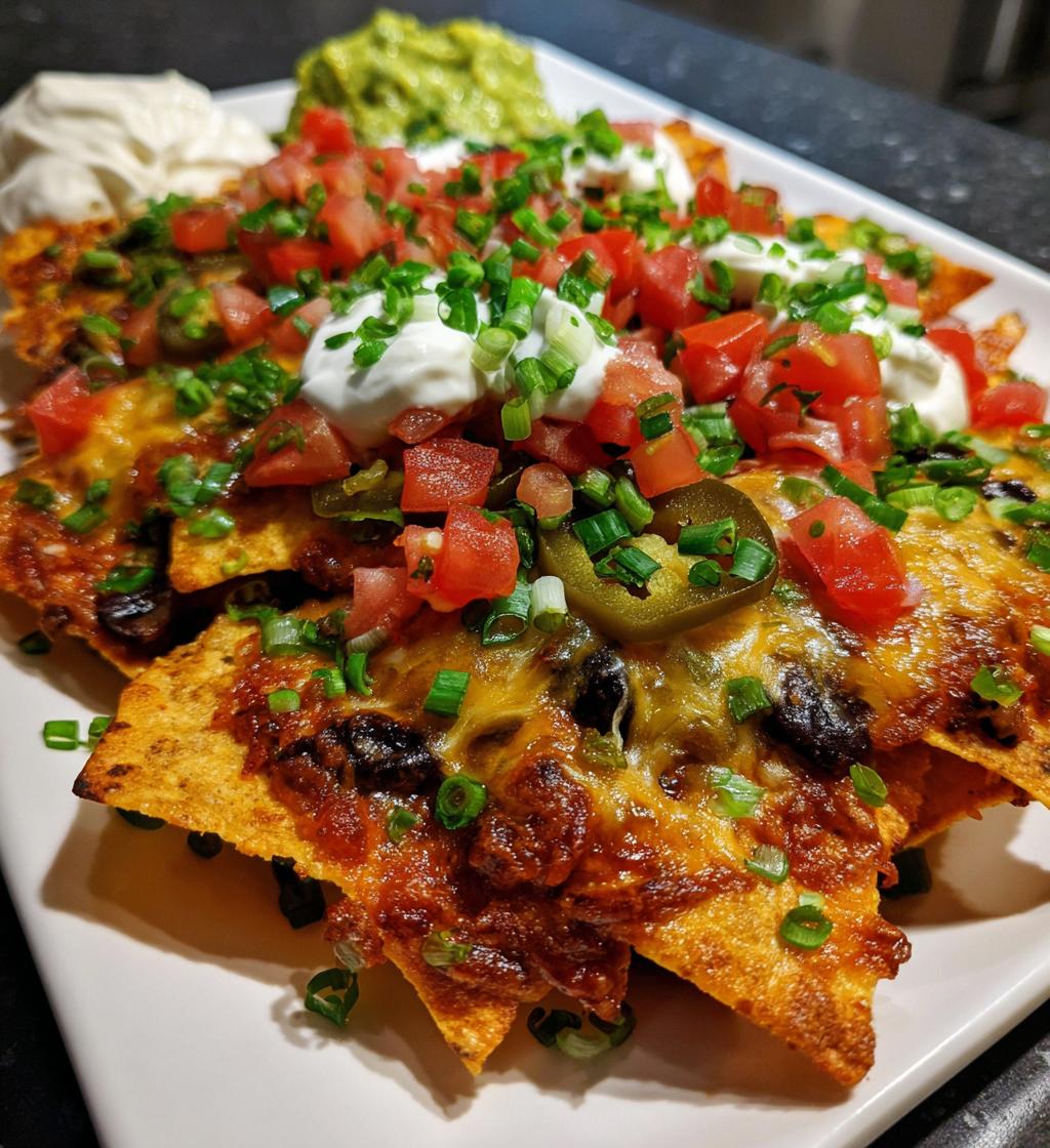 air fryer nachos - detail 1