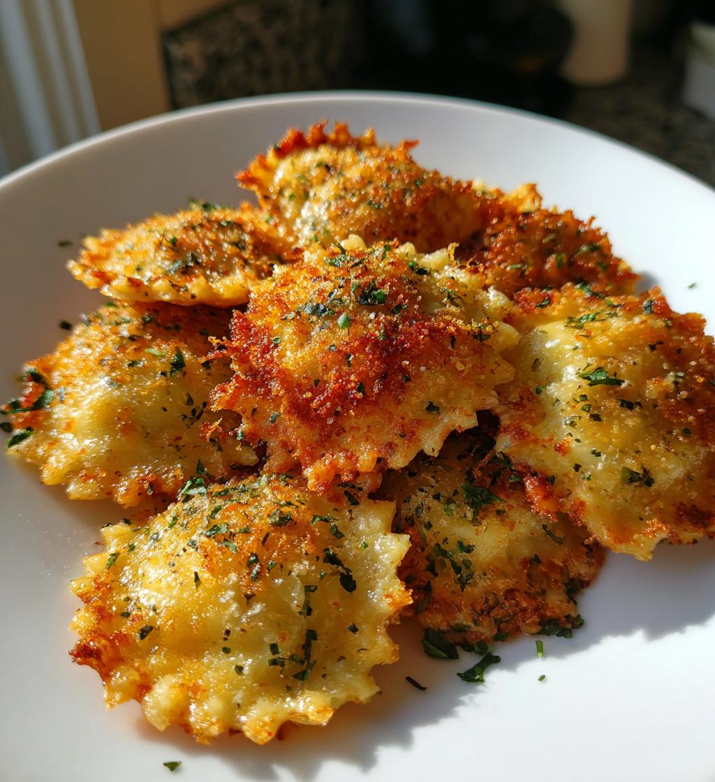 air fryer ravioli - detail 1