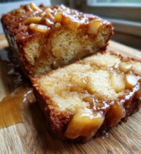 apple coffee cake with apple cider glaze