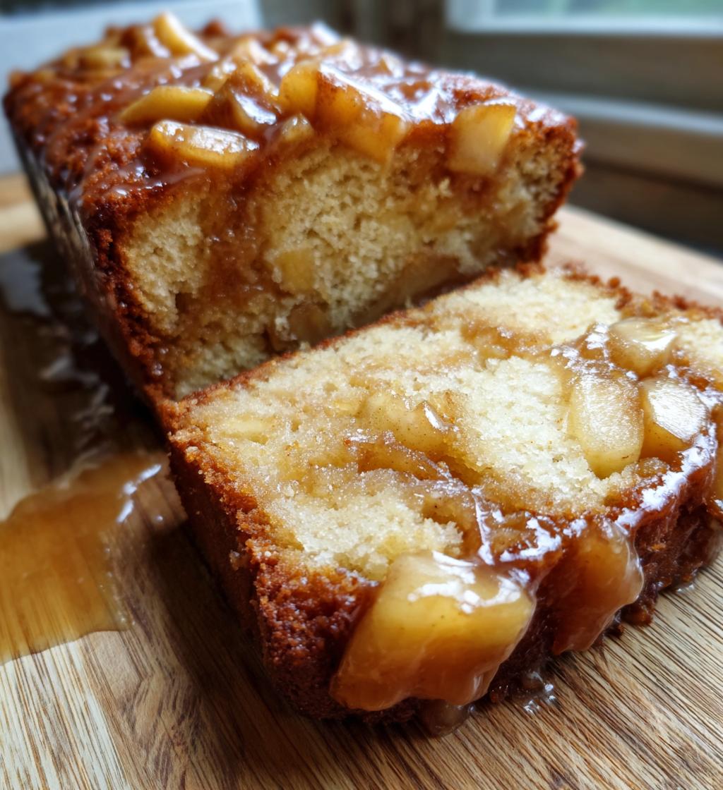 apple coffee cake with apple cider glaze