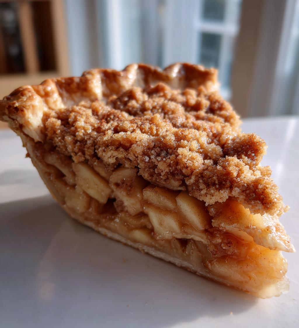 apple crumb slab pie