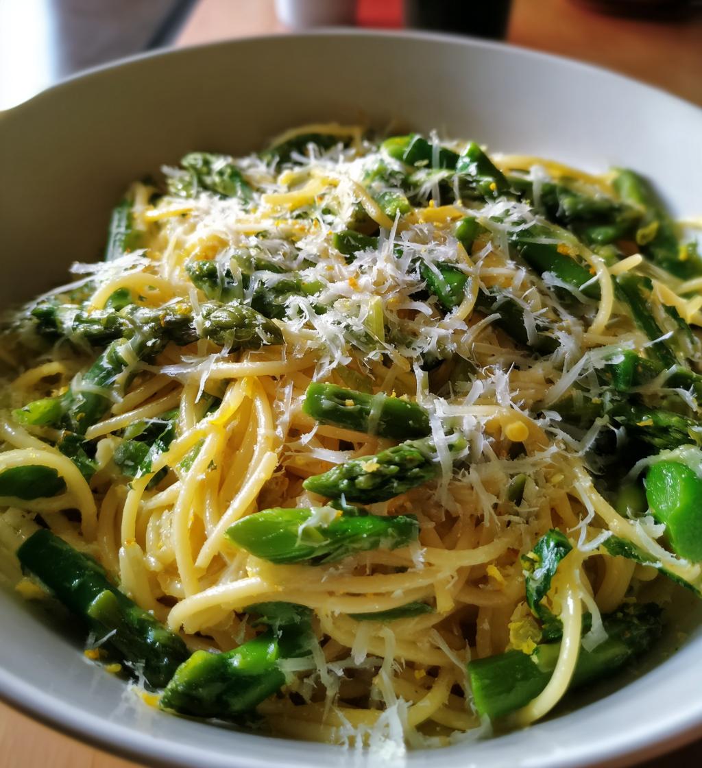 asparagus lemon pasta - detail 1