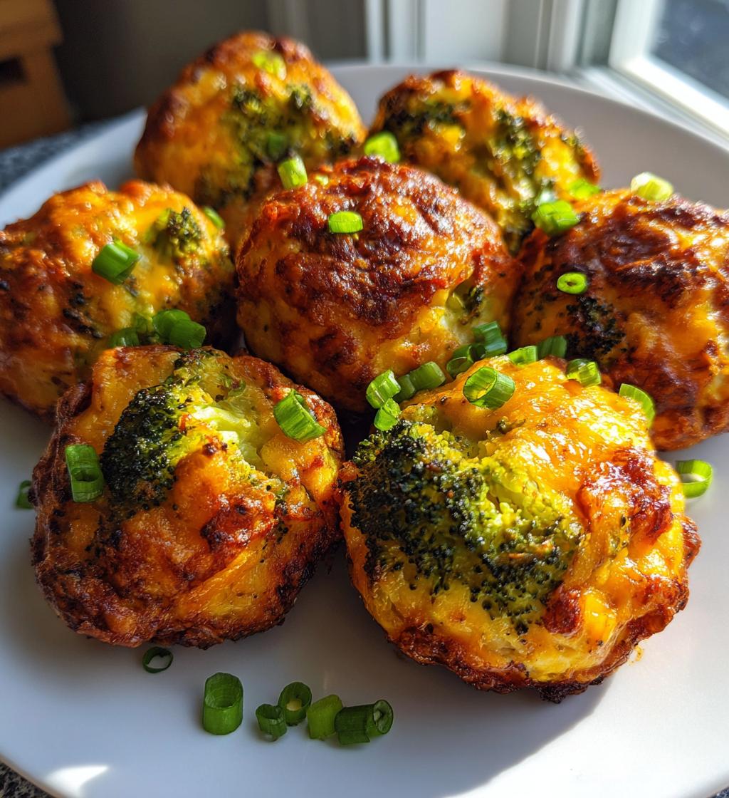 baked broccoli cheese balls