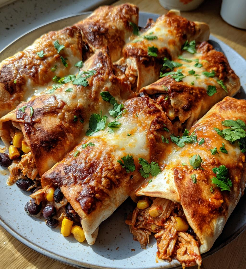 baked chicken chimichangas
