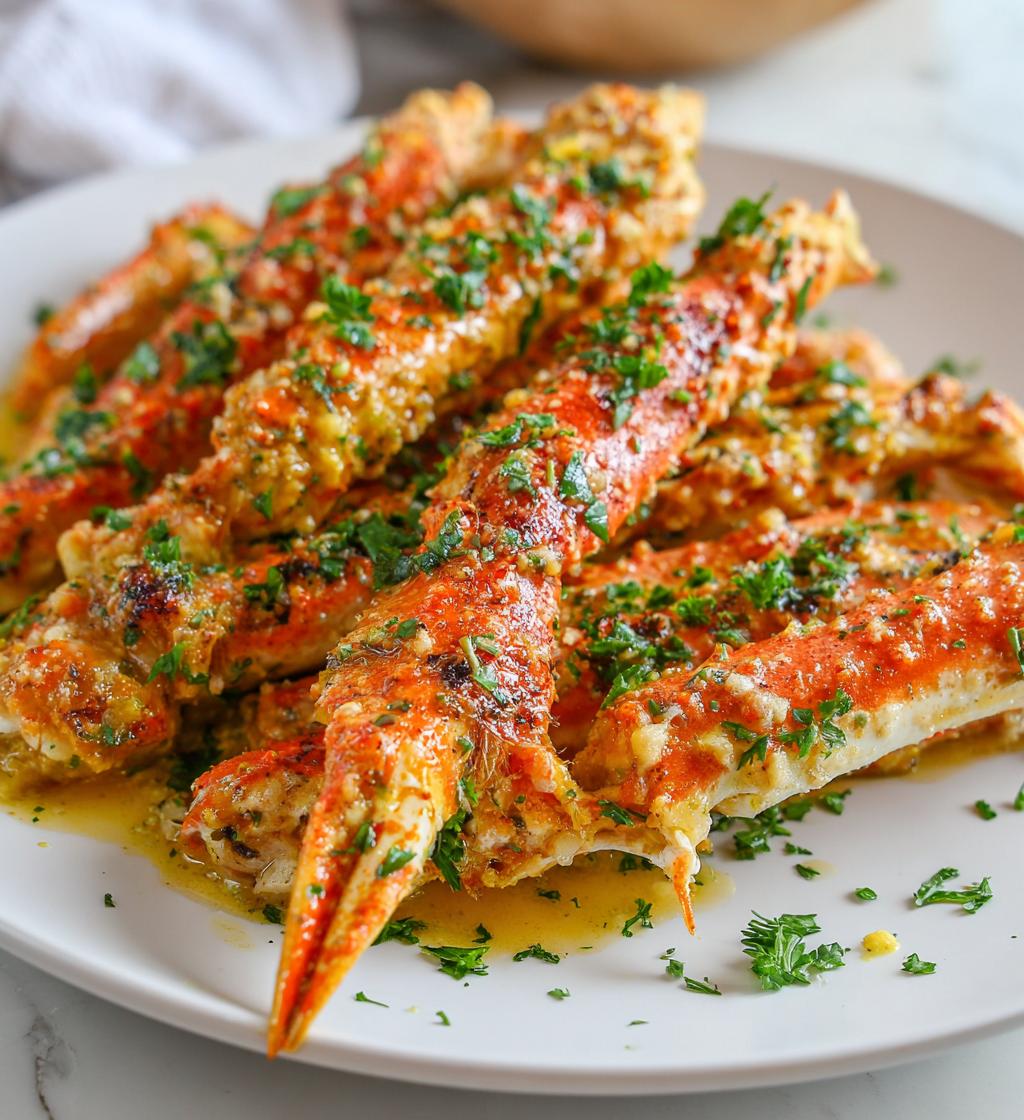 baked crab legs in butter sauce