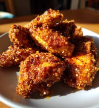 baked crunchy hot honey chicken