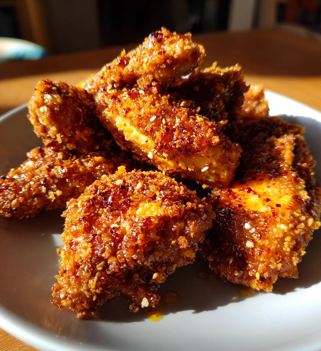 baked crunchy hot honey chicken
