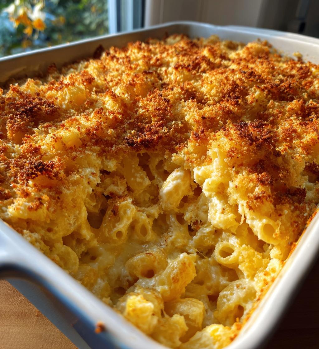 baked mac and cheese - detail 1