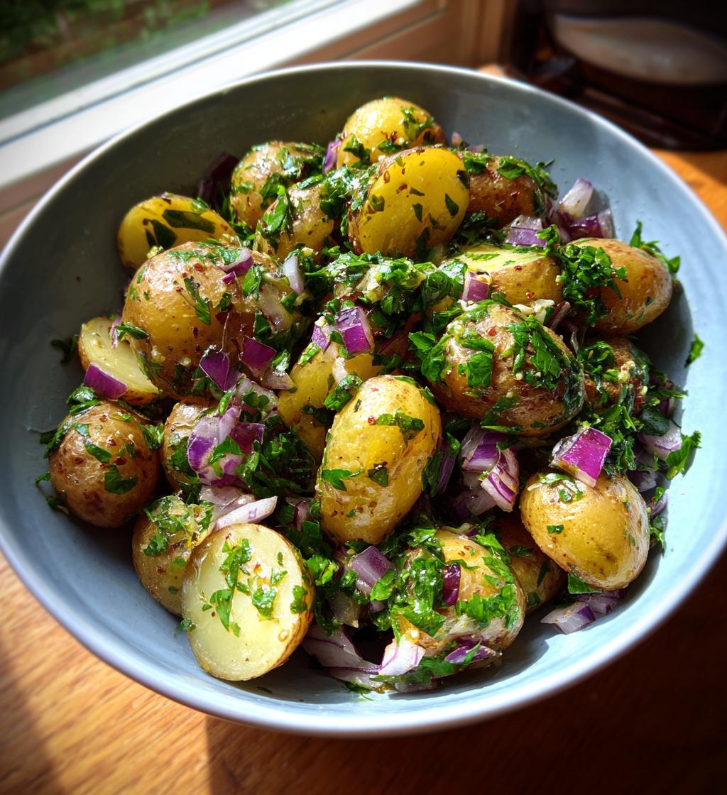 balsamic potato salad - detail 1