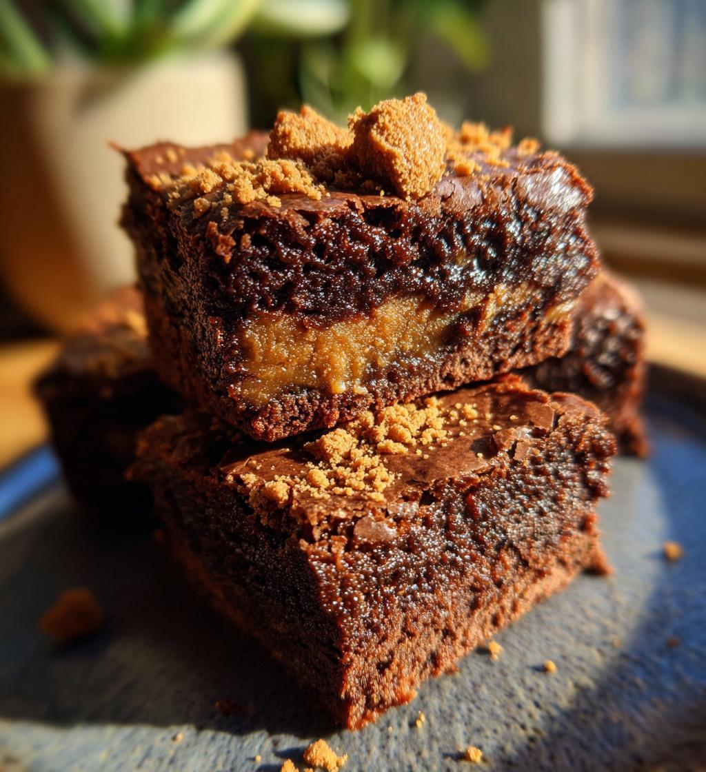 biscoff brownies - detail 1
