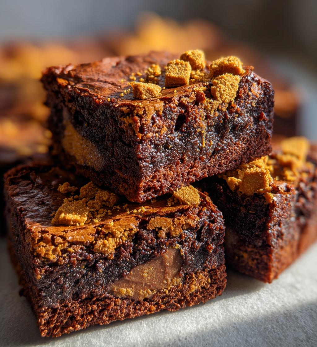 biscoff brownies