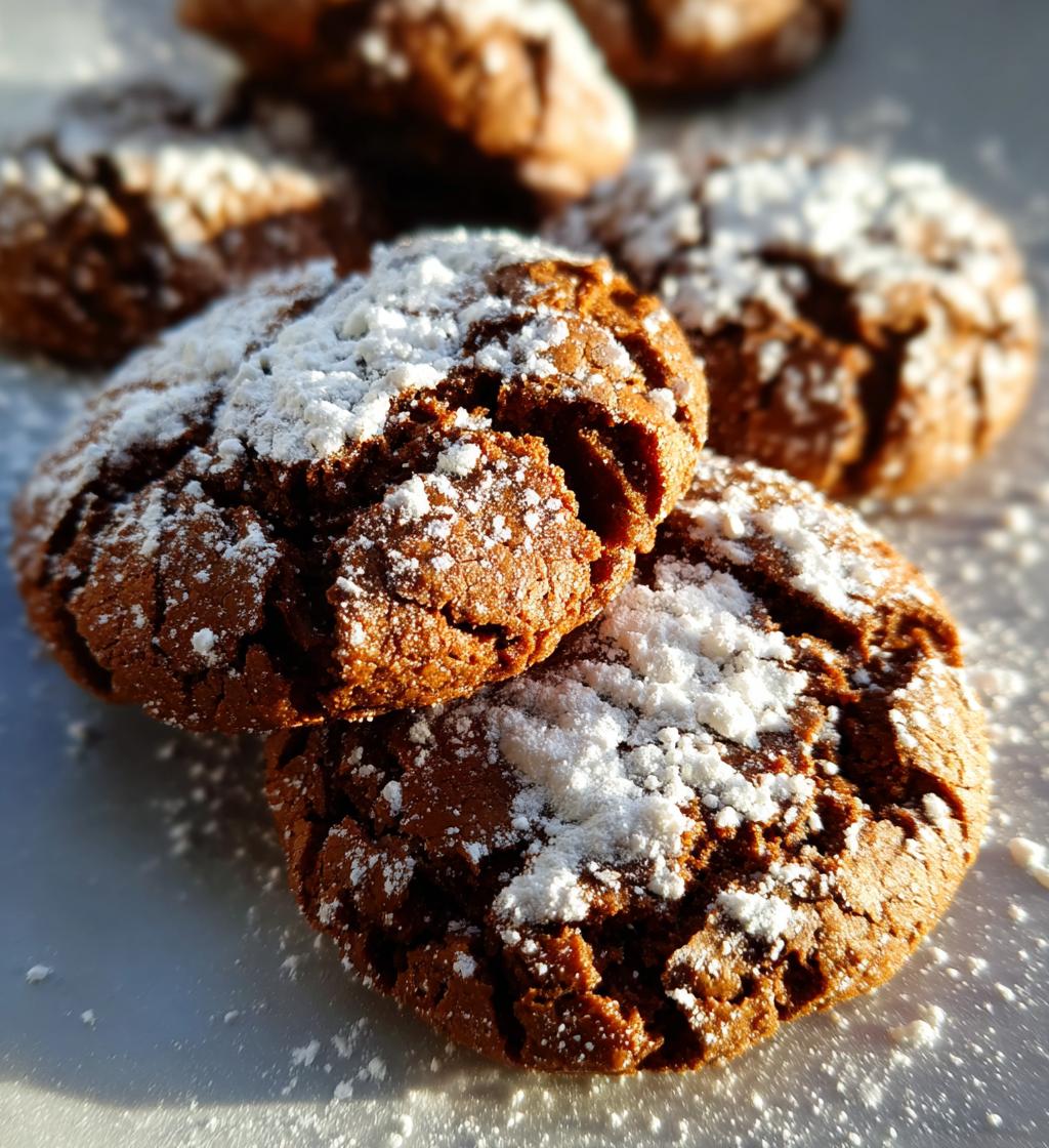 biscoff filled crinkle cookies
