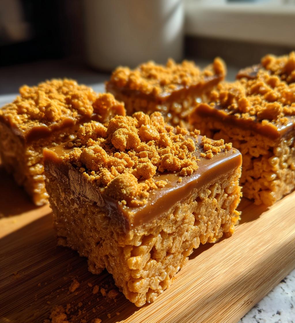 biscoff rice krispie treats