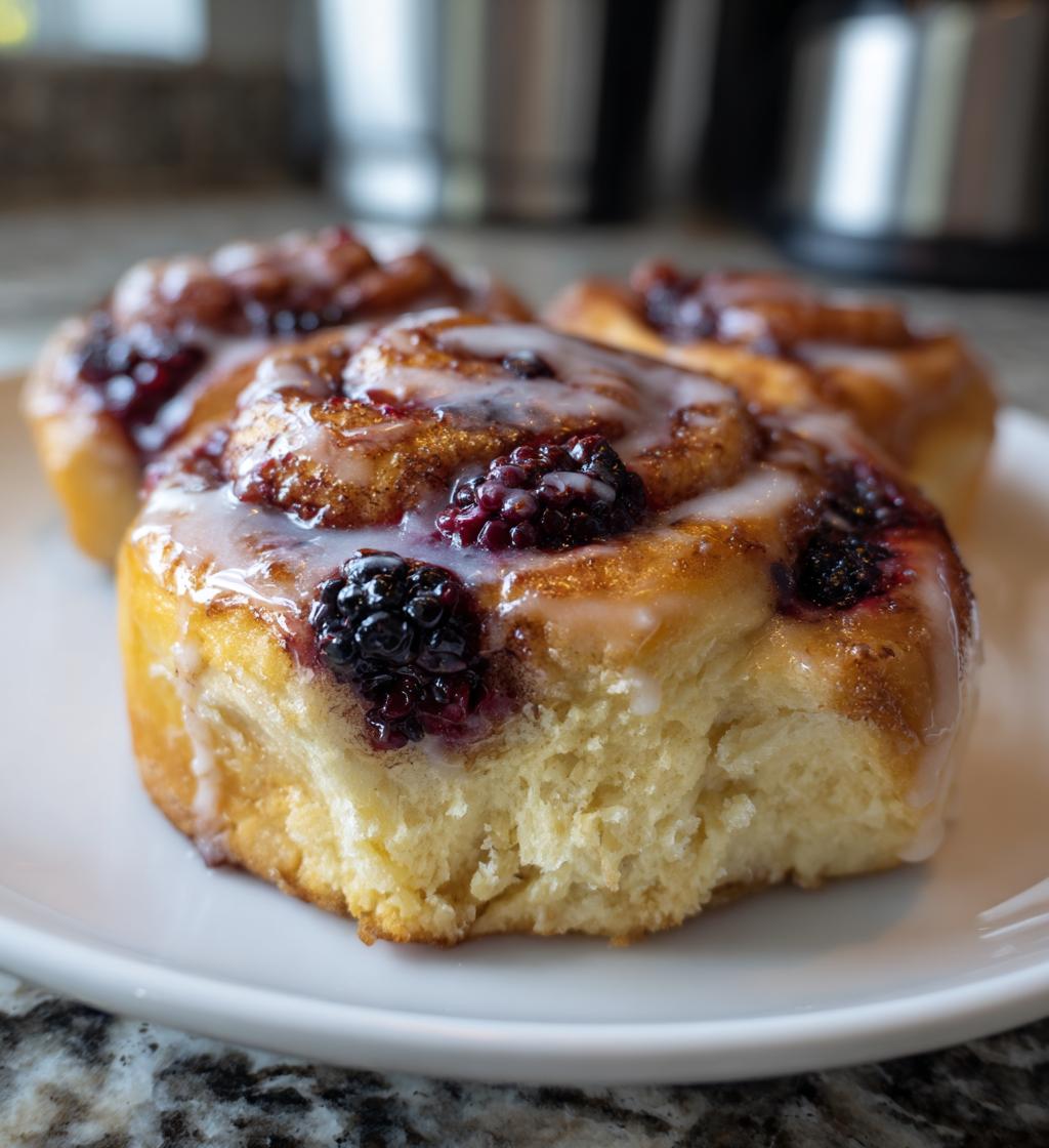 blackberry cinnamon rolls